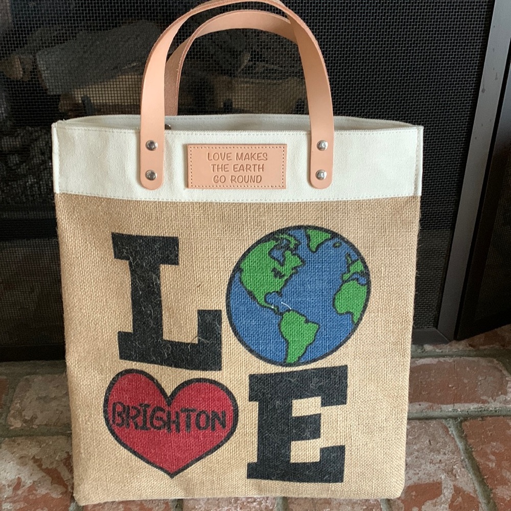 “Love Makes The Earth Go Round” Brighton LOVE tote